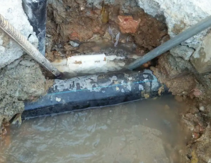 双峰测漏水之水管漏水